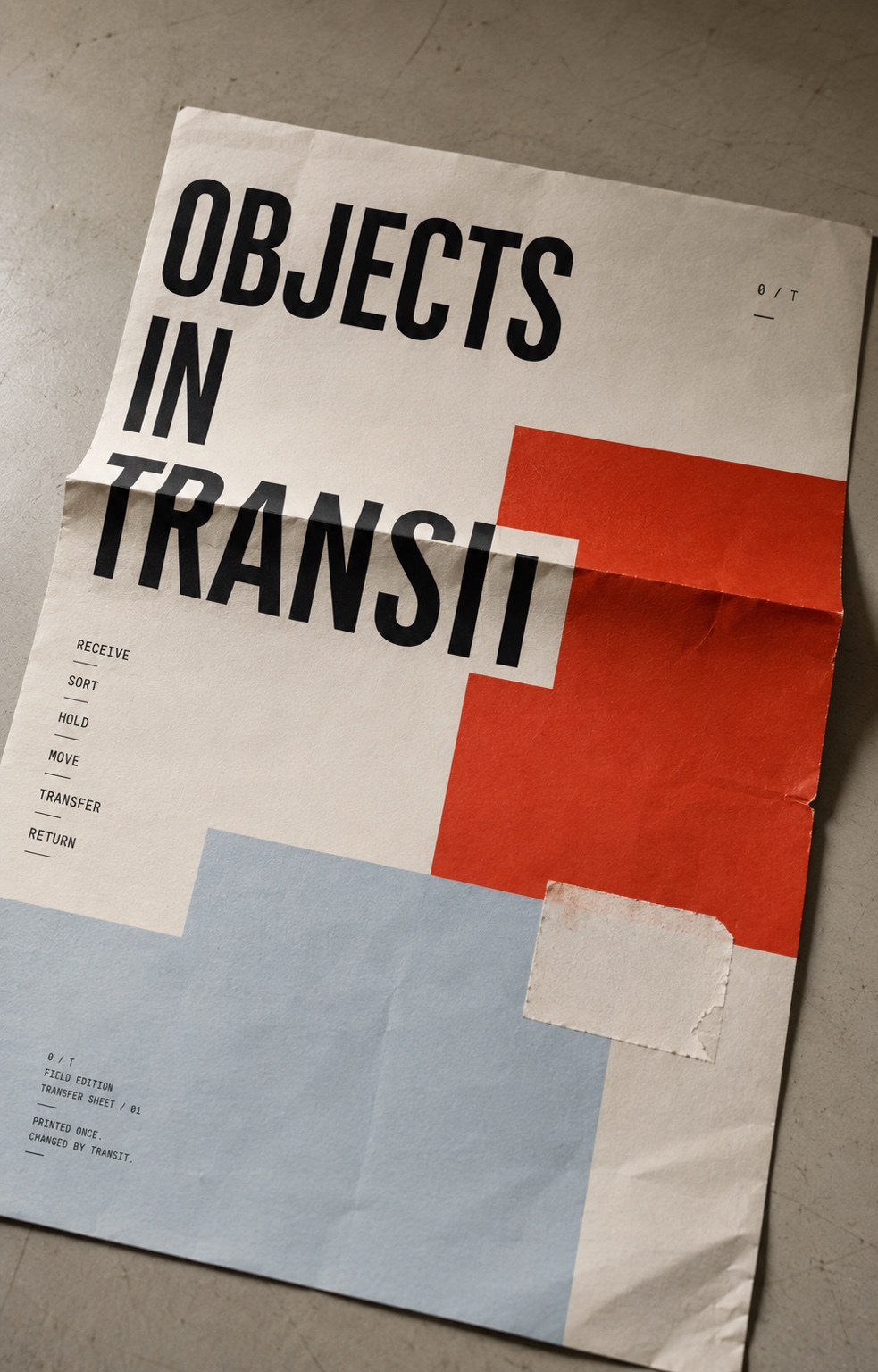 Objects in Transit 편집·홍보물 포트폴리오 — 9번째 적용 이미지